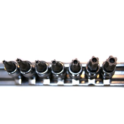 ZESTAW KLUCZY TRZPIENIOWYCH 1/4 TORX-5 SAFE 7 CZ.