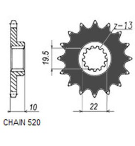 ZBATKA NAPDOWA PRZD MOTO. SUNSTAR
