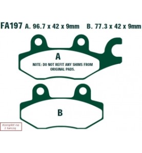 KLOCKI HAM. MOTO.  KYMCO YAGER 50 (07)/  PEOPLE 250 SI DD (07-08)/  JETIX 125 (10)/  ACTIV 50 (05-06)