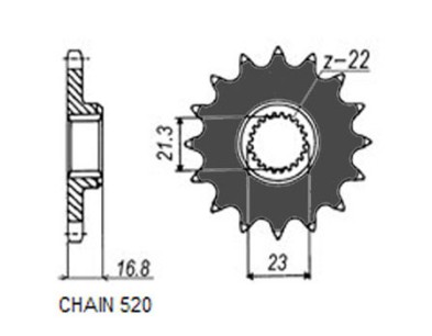 ZBATKA NAPDOWA PRZD MOTO. SUNSTAR