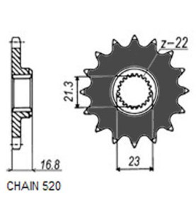 ZBATKA NAPDOWA PRZD MOTO. SUNSTAR