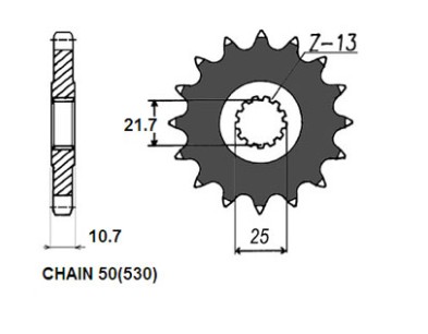 ZBATKA NAPDOWA PRZD MOTO. SUNSTAR