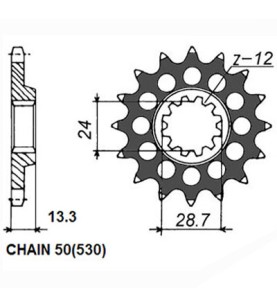 ZBATKA NAPDOWA PRZD MOTO. SUNSTAR