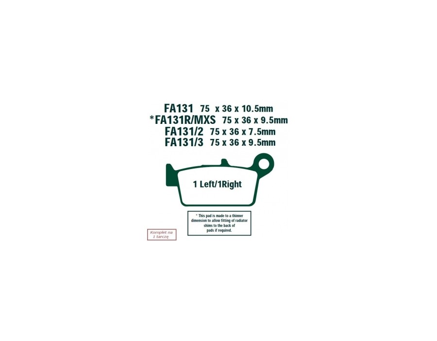 KLOCKI HAM. MOTO.  SUZUKI RM 250 (99-05)/  DR 125 (08-12) HONDA CR 250 (92-94)