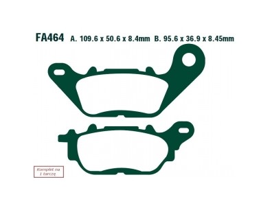 KLOCKI HAM. MOTO.  YAMAHA YBR 125 (10-14)