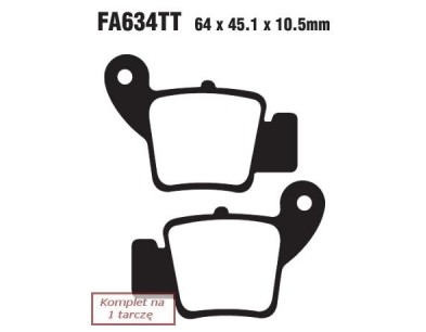 KLOCKI HAM. MOTO. AJP PR3 125 ENDURO (12-14)