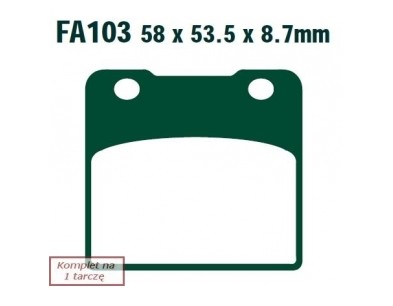 KLOCKI HAM. MOTO.  SUZUKI VS 400 INTRUDER (94-)/  GSX 250 (87)