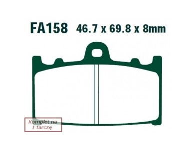 KLOCKI HAM. MOTO.  SUZUKI GSX 1250 SPORTS TOURING (10-14)/  GSF 1250 (BEZ ABS) (07-11)/  GSF 1200 ( -6)
