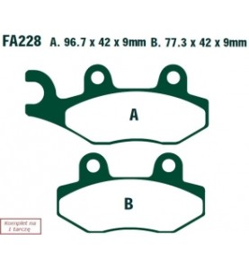 KLOCKI HAM. MOTO.  YAMAHA YBR 125 ED (06-08)