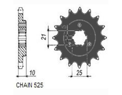 ZBATKA NAPDOWA PRZD MOTO. SUNSTAR