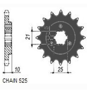 ZBATKA NAPDOWA PRZD MOTO. SUNSTAR