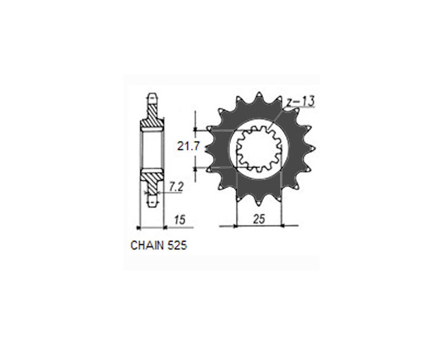 ZBATKA NAPDOWA PRZD MOTO. SUNSTAR