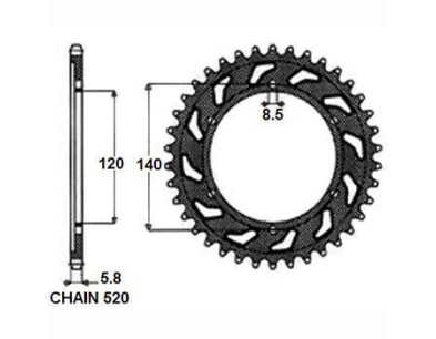 ZBATKA NAPDZANA TY MOTO. SUNSTAR