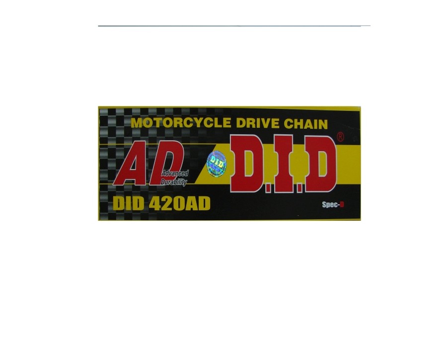 ACUCH NAPDOWY MOTO. DID 420 BEZ O-RING (1814DAN) (ROZKUTY+OGNIWO)