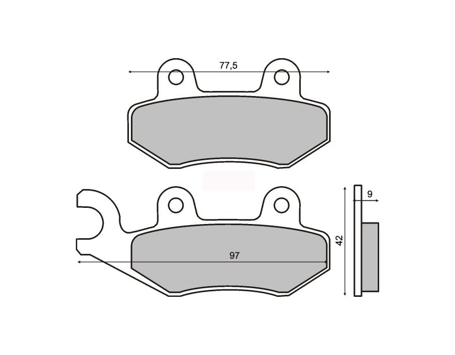 KLOCKI HAM. MOTO. KYMCO VITALITY 50CC