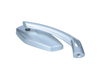 LUSTERKO MOTO. UNIWERSALNE SREBRNE M10+ADAPTER PRAWE