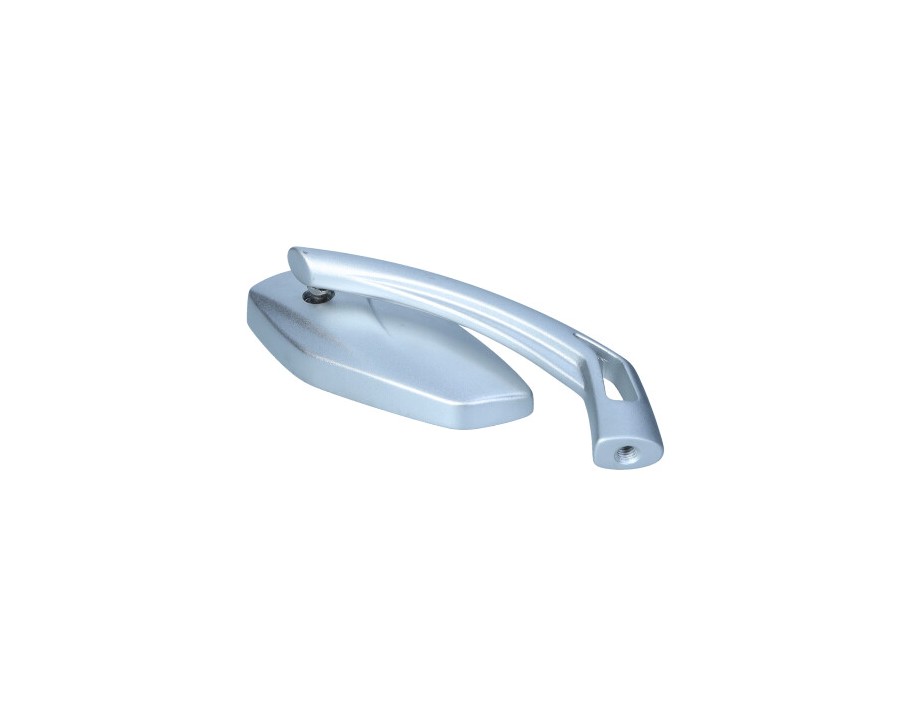 LUSTERKO MOTO. UNIWERSALNE SREBRNE M10+ADAPTER PRAWE