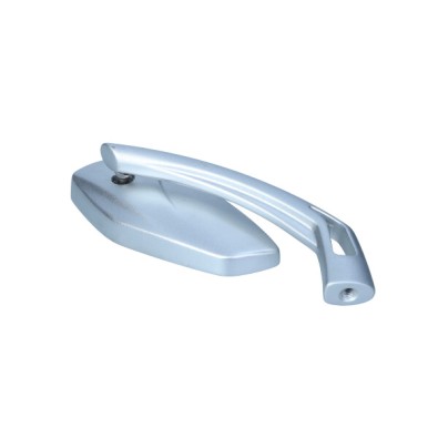 LUSTERKO MOTO. UNIWERSALNE SREBRNE M10+ADAPTER PRAWE