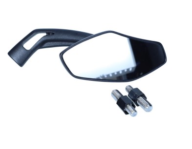 LUSTERKO MOTO.UNIWERSALNE CZARNE M10 PRAWE