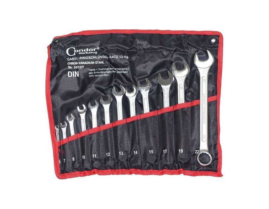 KLUCZE PASKO OCZK. 6-22 MM, 12SZT.