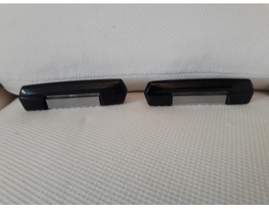 Coppia maniglie post nero cromo Fiat 125 124 - Set rear door handles Fiat 125 124