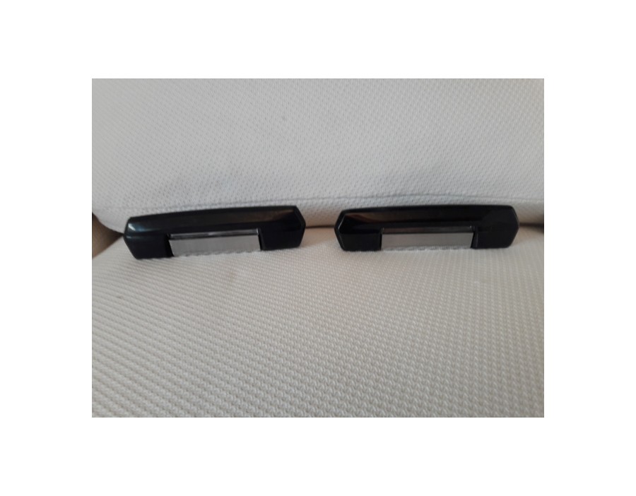 Coppia maniglie post nero cromo Fiat 125 124 - Set rear door handles Fiat 125 124