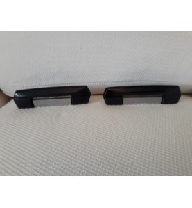 Coppia maniglie post nero cromo Fiat 125 124 - Set rear door handles Fiat 125 124