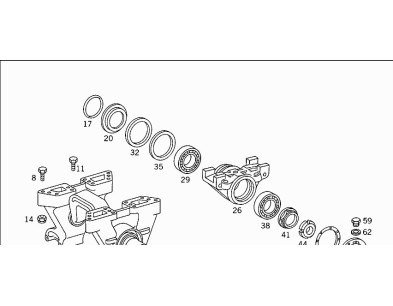 X33149 Kit Serie Revisione Bilancere per Supporto A3953250312 - Rocker arm revision kit for support A3953250312 -