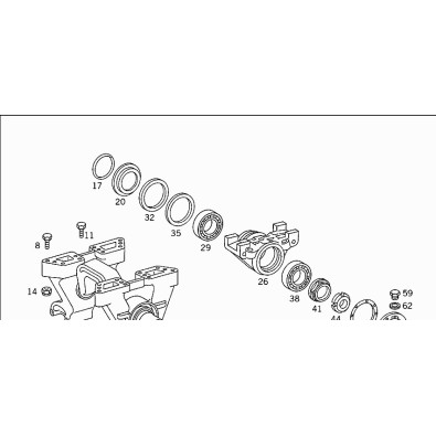 X33149 Kit Serie Revisione Bilancere per Supporto A3953250312 - Rocker arm revision kit for support A3953250312 -