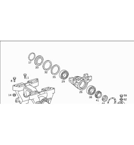 X33149 Kit Serie Revisione Bilancere per Supporto A3953250312 - Rocker arm revision kit for support A3953250312 -