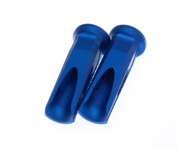 ZESTAW PODNKW MOTO. ALUMINIUM NIEBIESKIE