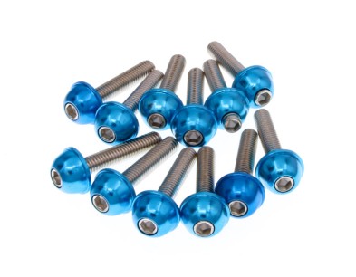 RUBA IMBUSOWA MOTO. M6X30. NIEBIESKA 12SZT.