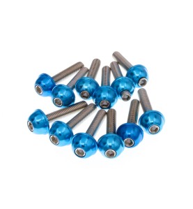 RUBA IMBUSOWA MOTO. M6X30. NIEBIESKA 12SZT.