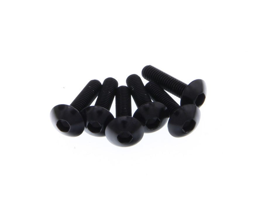 ZESTAW RUB DO OWIEWKI MOTO. M5X20 CZARNYCH 6SZT