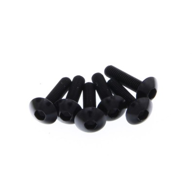 ZESTAW RUB DO OWIEWKI MOTO. M5X20 CZARNYCH 6SZT