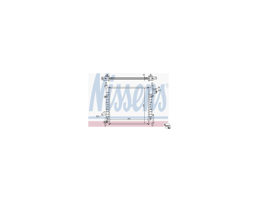RADIATORE RAFFREDDAMENTO FORD KA 1.3 - 1.6 - OE 1218735 - 1222478  - 1361842
