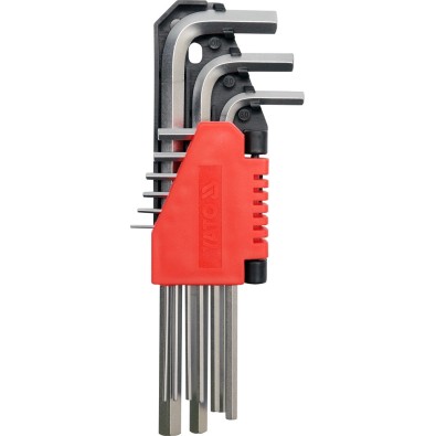 KLUCZE HEX 9CZ. 1,5-10MM CRV