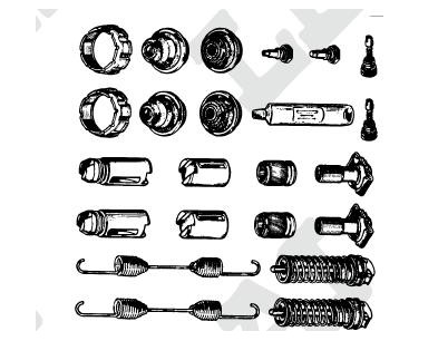 KIT FRENI 1 RUOTA CON PIST.DX 190_X84605