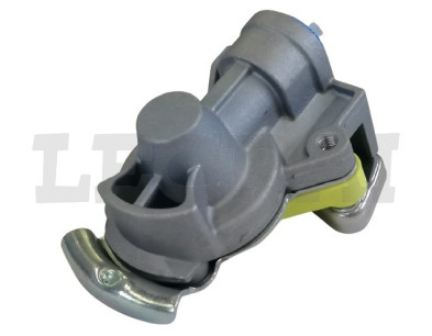 SEMIGIUNTO ACCOPPIAMENTO TIPO GIALLO CON VALVOLA 16x1.5_X89077