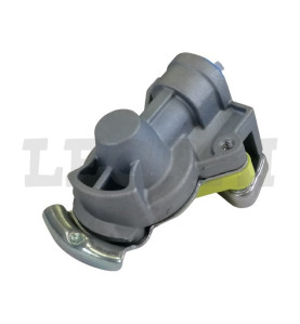 SEMIGIUNTO ACCOPPIAMENTO TIPO GIALLO CON VALVOLA 16x1.5_X89077