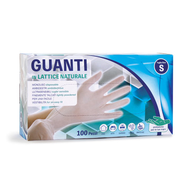 100 GUANTI LATTICE USA E GETTA