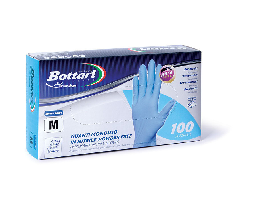 100 GUANTI NITRILE BLU USA E G