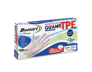 100 PZ GUANTI IN TPE TAGLIA UN