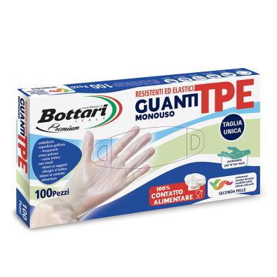 100 PZ GUANTI IN TPE TAGLIA UN