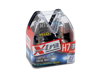 2 LAMP-XENON RAINBOW BLU 12VH7