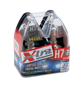 2 LAMP-XENON RAINBOW BLU 12VH7