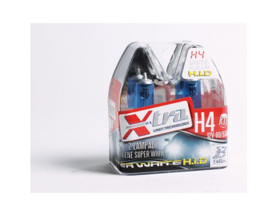 2PZ LAMP-SUPER WHITE 12V H4 60
