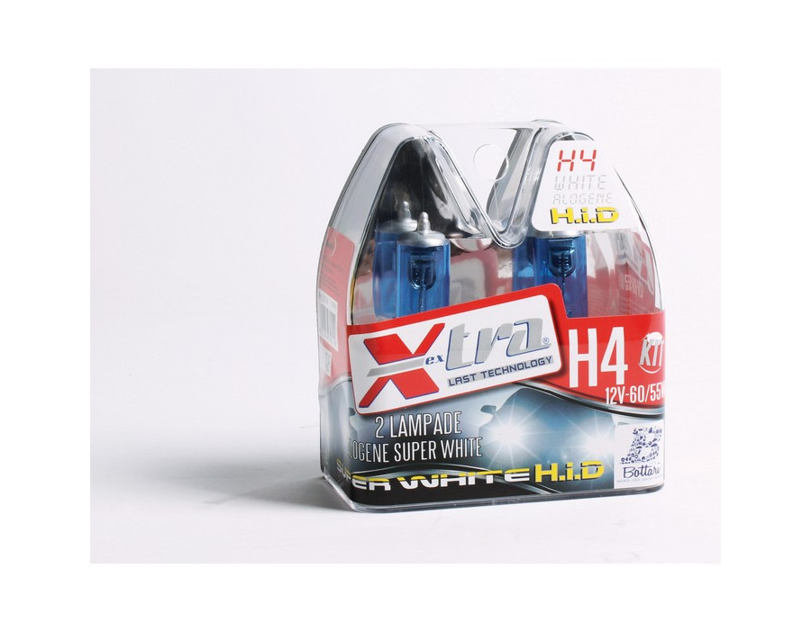 2PZ LAMP-SUPER WHITE 12V H4 60