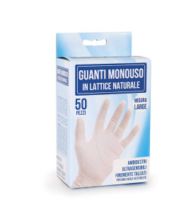 50 PZ GUANTI IN LATTICE  -L