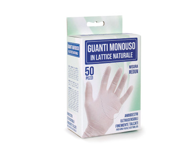 50 PZ GUANTI IN LATTICE  -M